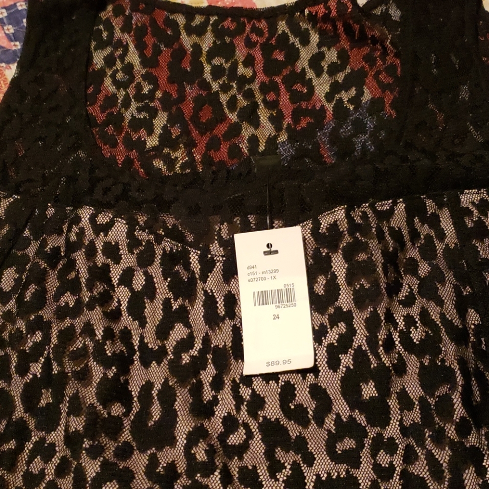 Lane Bryant cheetah print dress size 24